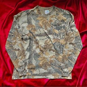 Realistic Camo Long Sleeve Tee Shirt